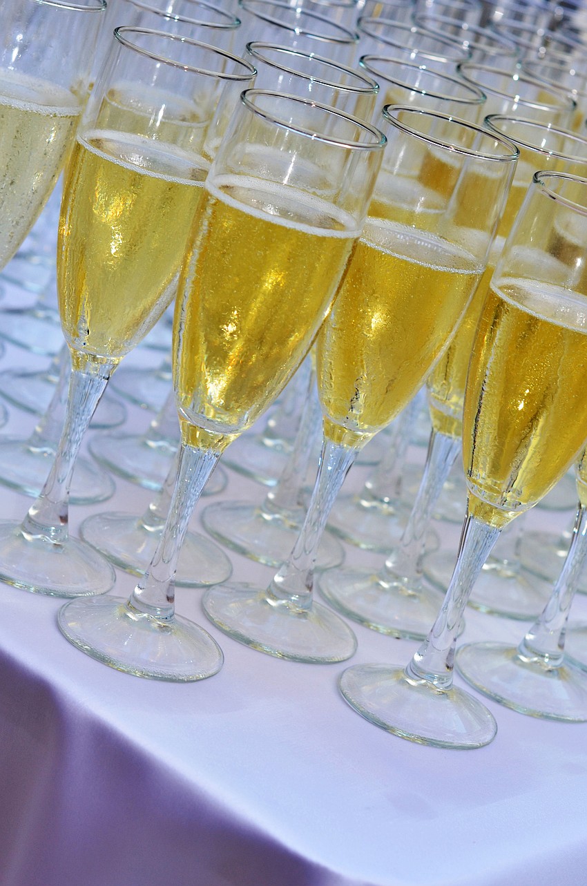 Guests gathered on the grounds of the Ringling Museum Wednesday, Oct. 15, for a champagne toast to kick off the Ringling International Arts Festival.