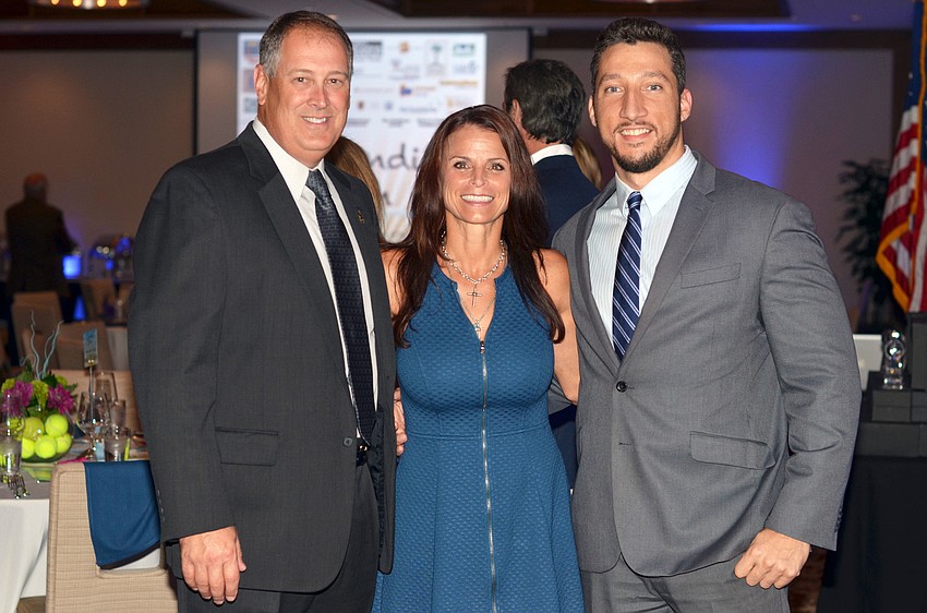 Sherriff Tom Knight, Lisa Brandy and Stefan Campagna