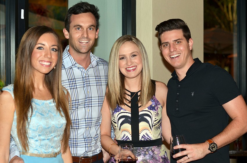 Holly Lundgren and Derek Eisemann with Stephanie and Jordan Hallum