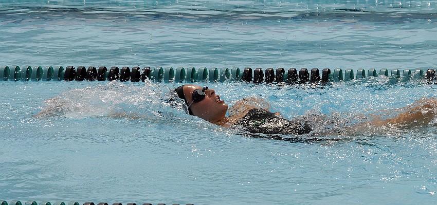 Katelynn Coons swam the 100-yard individual medley.