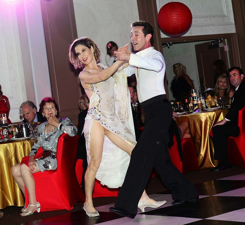 Heidi Anderson competes in the CANDance competition with dance partner Jim Helmich.