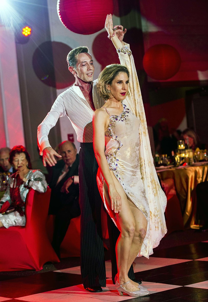 Heidi Anderson competes in the CANDance competition with dance partner Jim Helmich.