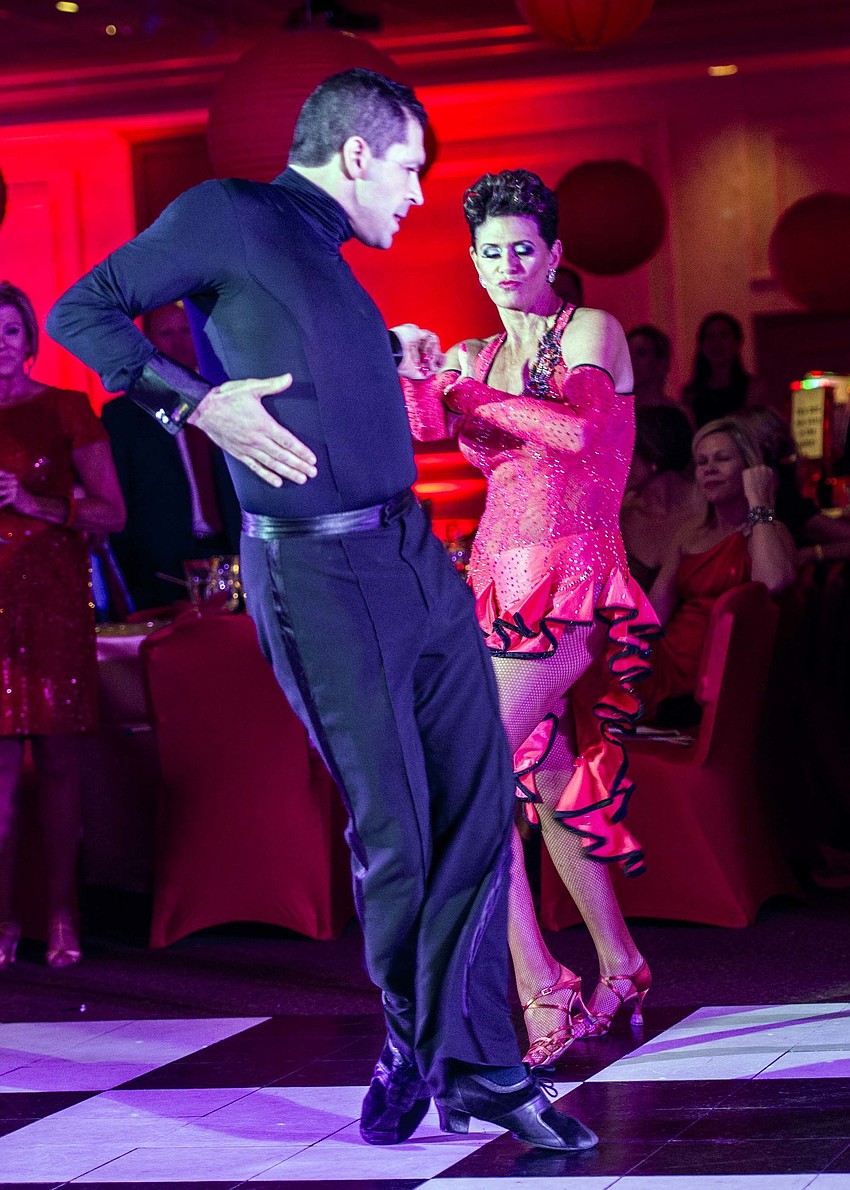 Wendy Feinstein competes in the CANDance competition with dance partner Luis Pena.
