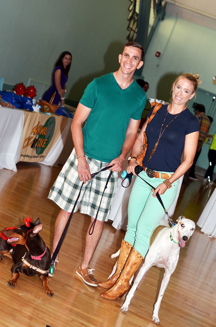 Tim Schalch and Kristi Gutrierrez with dogs Lexi and Star