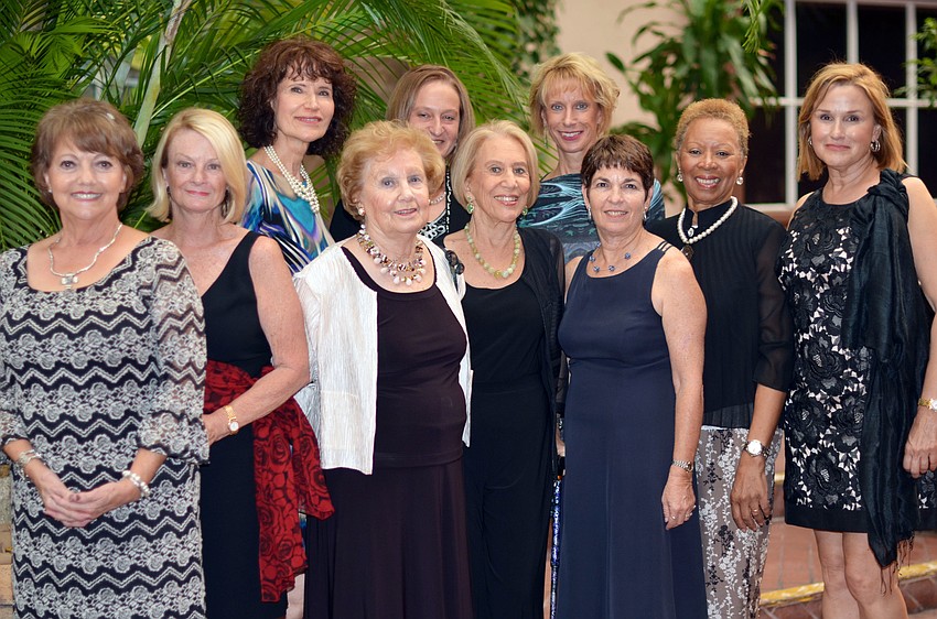 Jo Augustine, Bonnie Coelingh, Shirley Ries, Diana Vytell, Dr. Myra Rakoff, Michelle Kerry, Chairwoman JoAnn Tomer, Chris Caldwell, Sophia LaRusso and Tracey Davis
