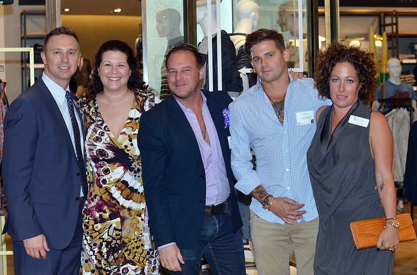 Richard and Bianca Lawrence, George Cappello and Wayne and Mindy Rollins