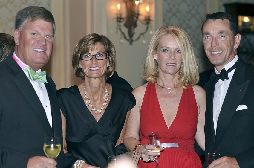 Mike and Lisa Kinsella with Nathalie and Nigel Mould