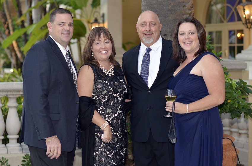 Mike and Lisa Kinsella with Nathalie and Nigel Mould