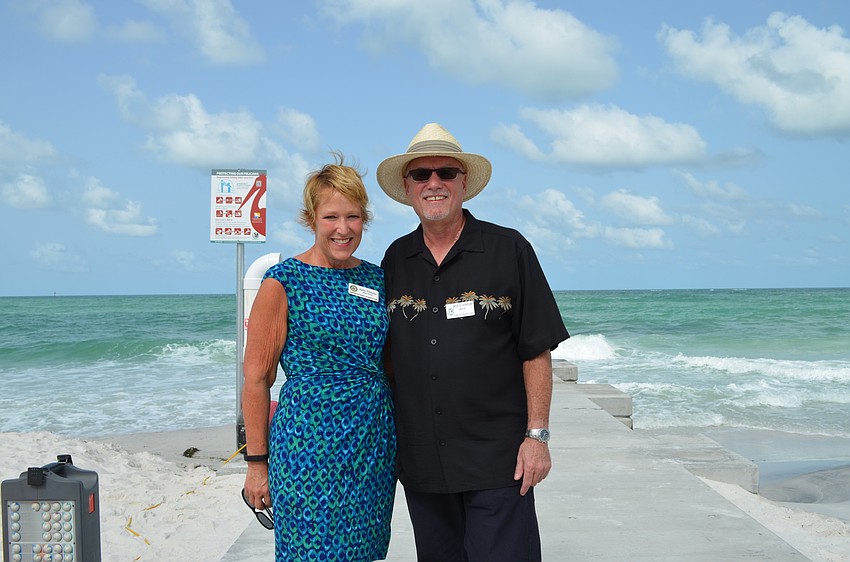 Congressman and Key resident Vern Buchanan's spokeswoman Sally Tibbetts, attended the North Shore Road beach access ribbon cutting ceremony and spoke with Mayor Jack Duncan Tuesday.