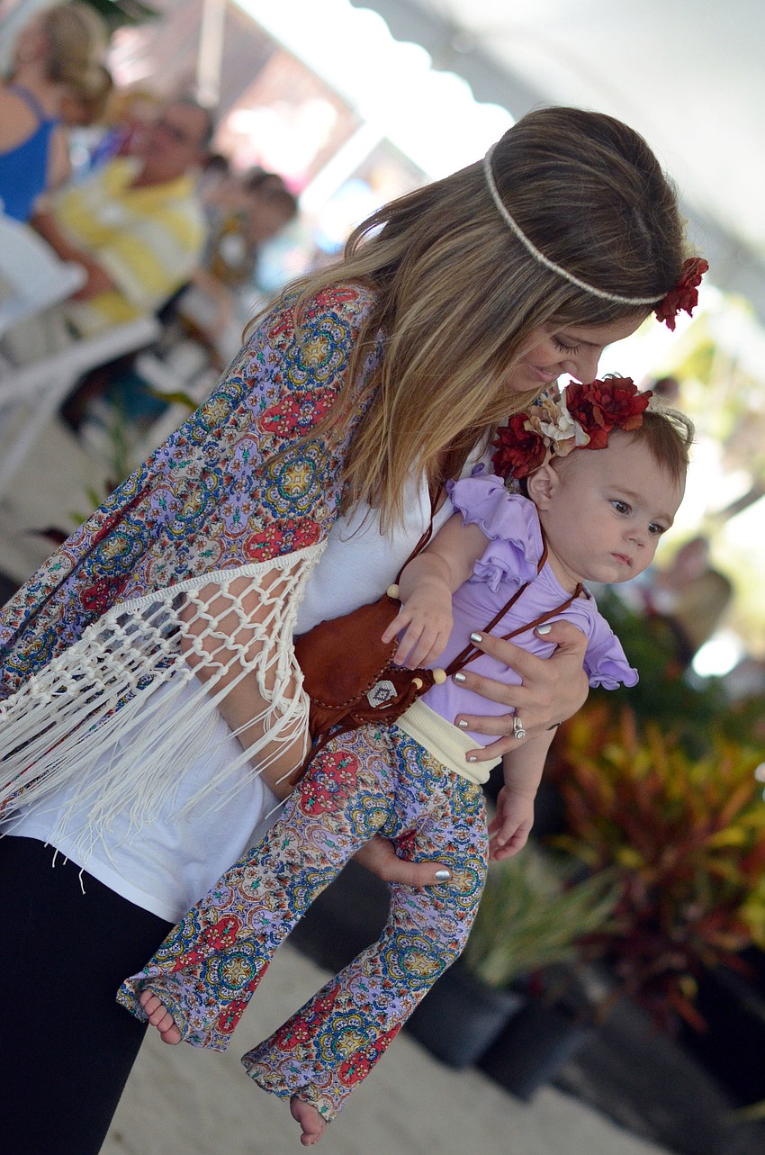 Pandora Cabrera modeling with her daughter Aspen Snyder