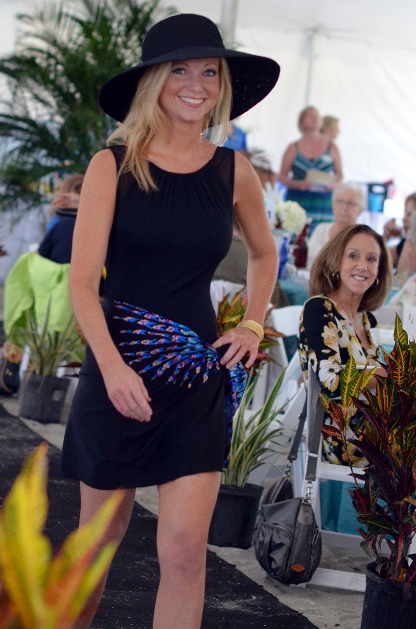 Erin McWhorter models in the Flip Flops and Fashion luncheon and fashion show.