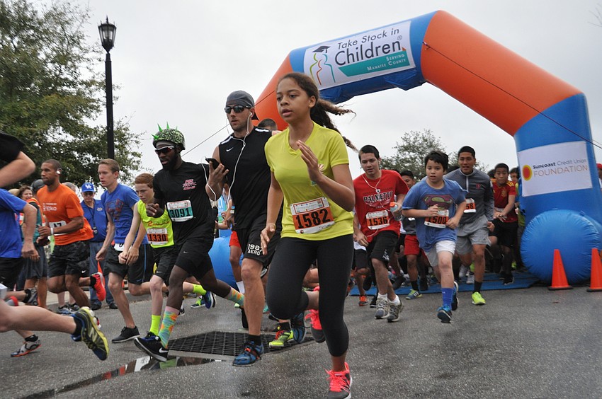 Runners took off around 7:30 a.m.
