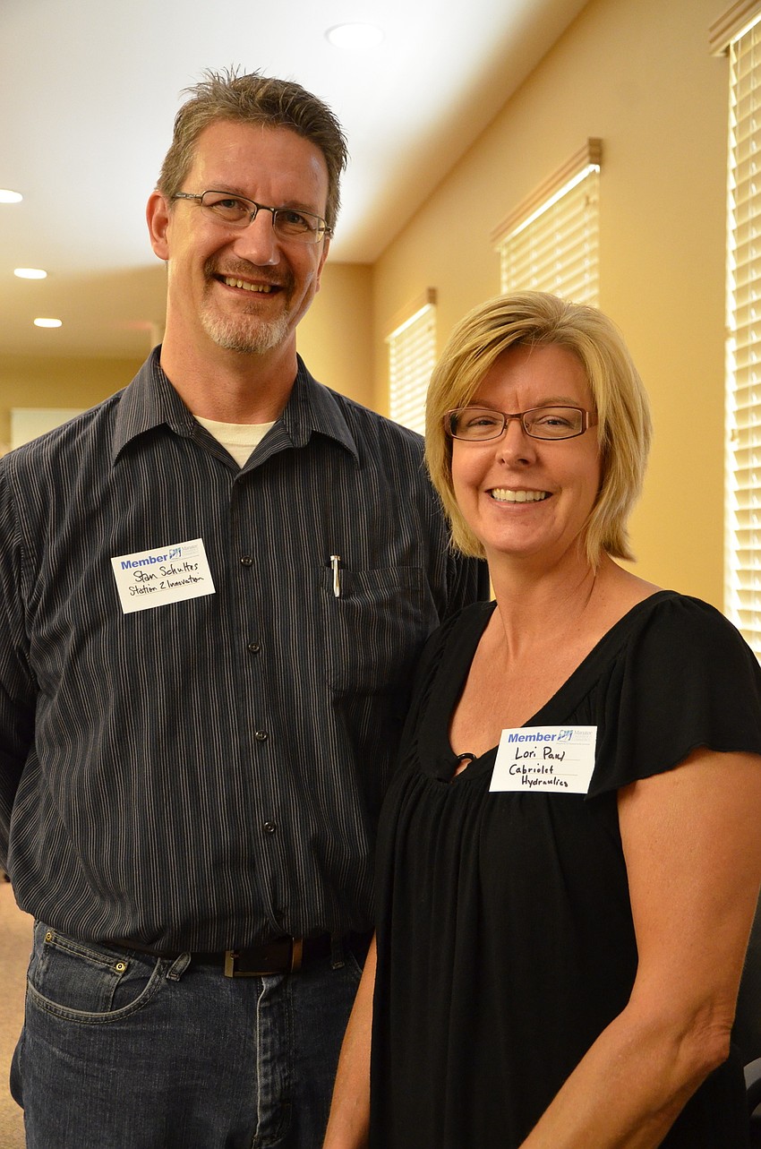 Stan Shultes, Solution Architects, and Lori Paul, Cabriolet Hydraulics