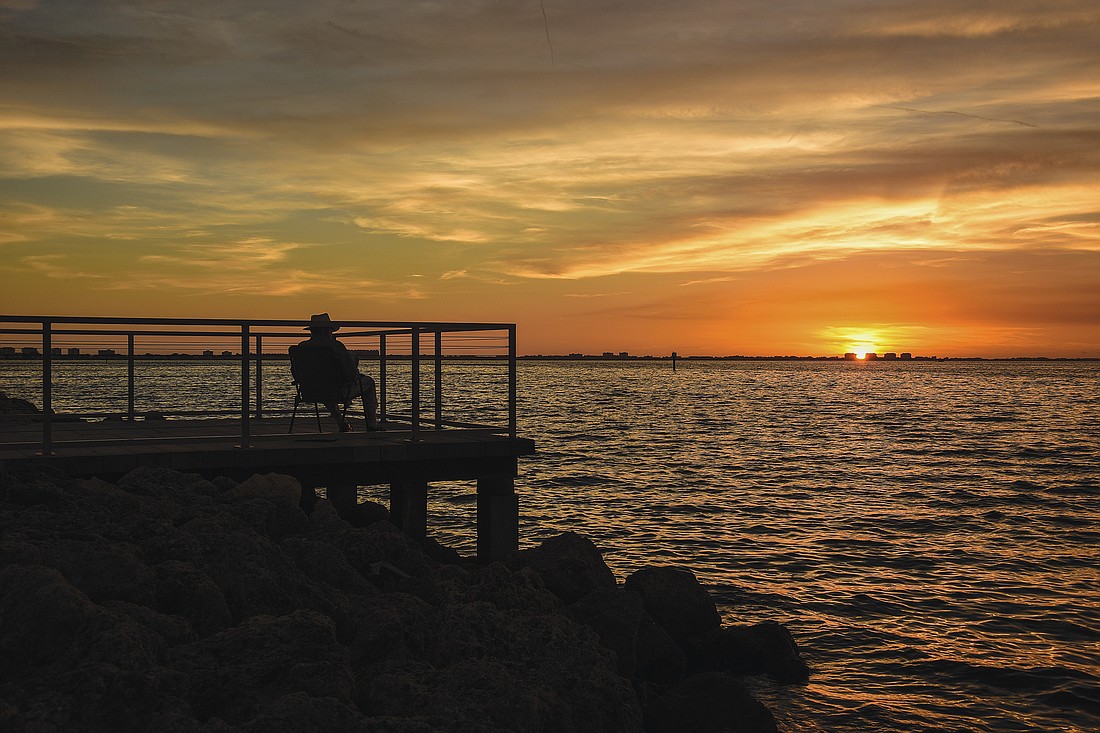 Mary Nell Moore submitted this sunset photo, taken overlooking Sarasota Bay.
