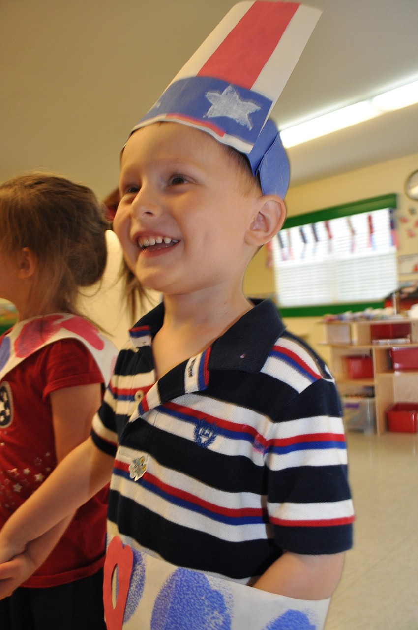 Chase Quigley, 3, is all smiles.