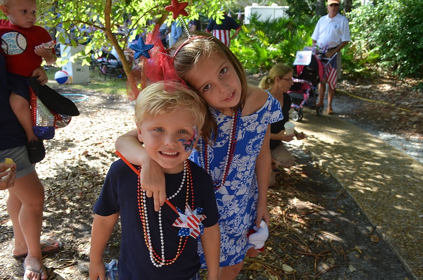 Austin Bobb, 4, and Eliza Radford, 9