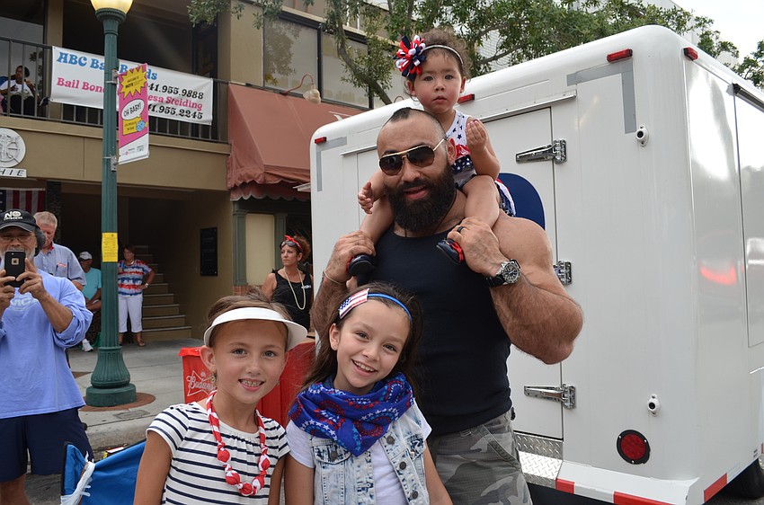 Brooklynn Troyer, Milaan Smith with Jason and Angelina Huh.