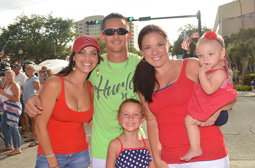 Nicole Morlock, Chris Lawson, April Costello, Taylor Lawson and Frankee Morlock.