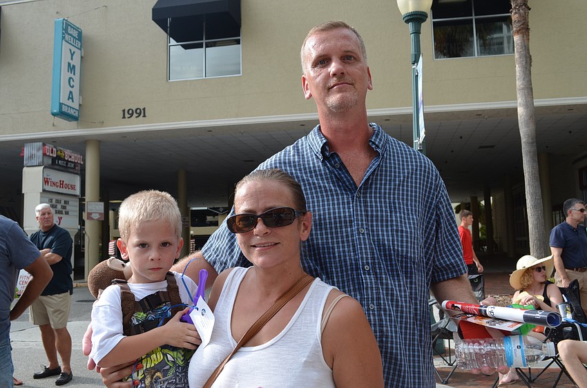 Mandy and Tommy Miller with their son Patrick.