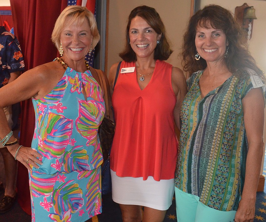 Cath Convery, Social Chair Cathy Abrams and Tamara Page
