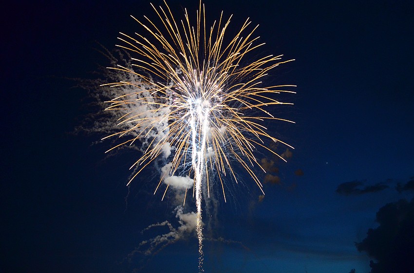 Thousands gathered on Siesta Key Beach to watch the Siesta Key Chamber of Commerce 25th anniversary Fourth of July Fireworks Celebration.