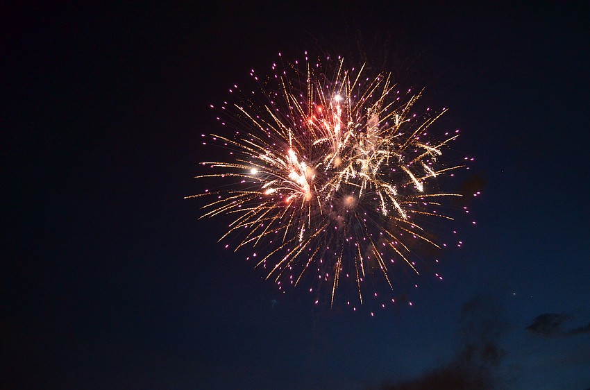 Thousands gathered on Siesta Key Beach to watch the Siesta Key Chamber of Commerce 25th anniversary Fourth of July Fireworks Celebration.