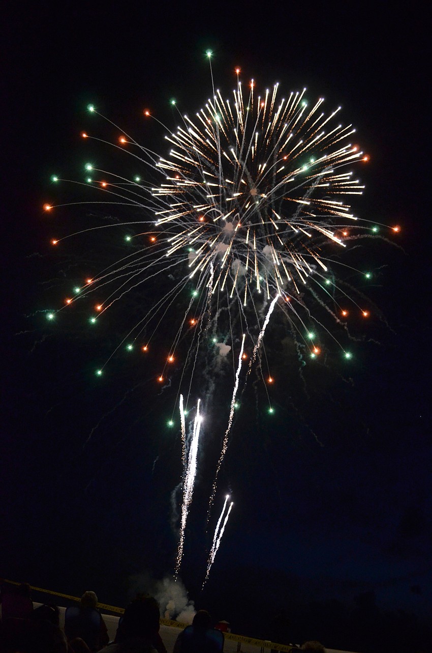 Thousands gathered on Siesta Key Beach to watch the Siesta Key Chamber of Commerce 25th anniversary Fourth of July Fireworks Celebration.