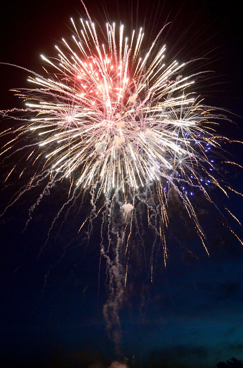 Thousands gathered on Siesta Key Beach to watch the Siesta Key Chamber of Commerce 25th anniversary Fourth of July Fireworks Celebration.