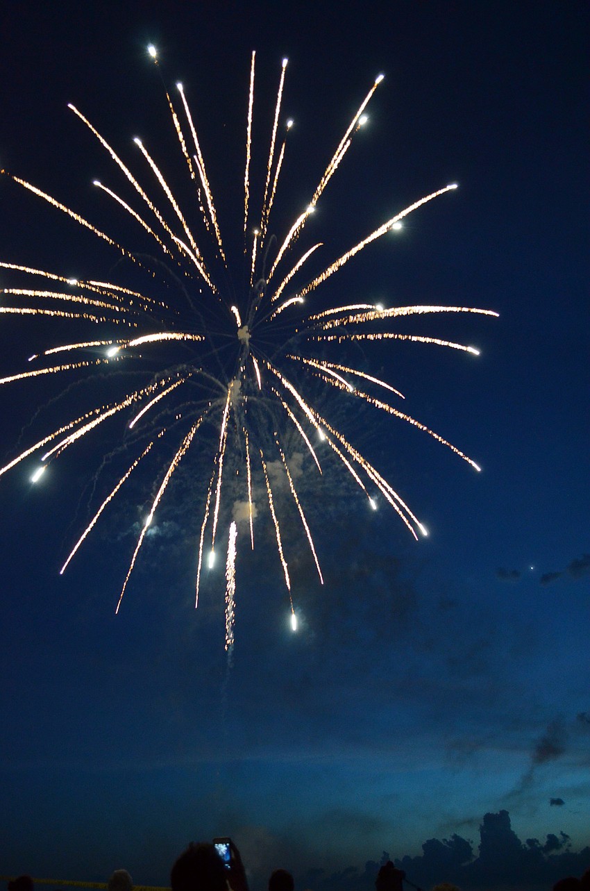 Thousands gathered on Siesta Key Beach to watch the Siesta Key Chamber of Commerce 25th anniversary Fourth of July Fireworks Celebration.
