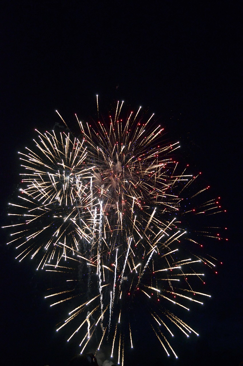 Thousands gathered on Siesta Key Beach to watch the Siesta Key Chamber of Commerce 25th anniversary Fourth of July Fireworks Celebration.