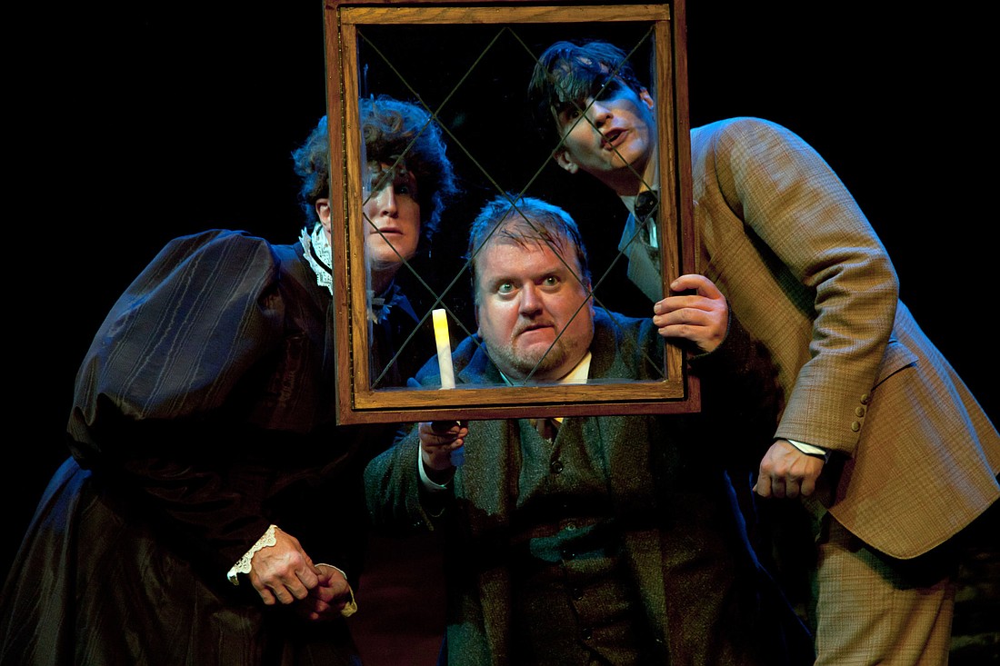 Patrick Noonan, Michael Daly and Tom Patterson in "The Hounds of Baskerville." Courtesy photo.
