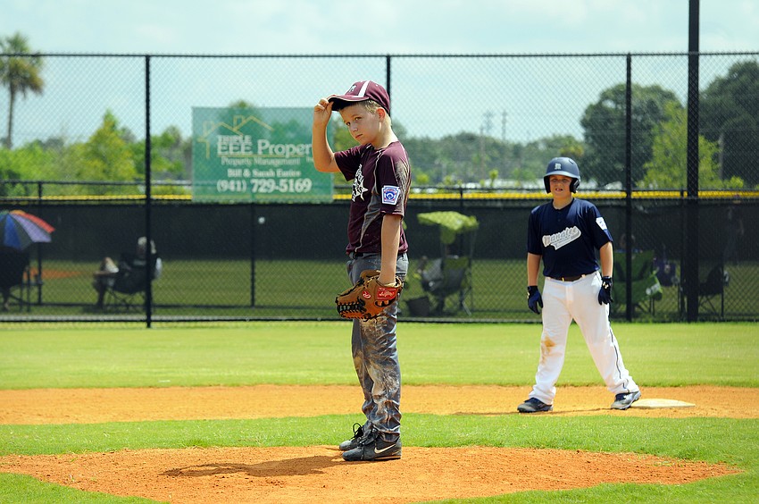 James Guest got the call on the mound for the Braden River Little League 9/10 All-Stars during their game versus Manatee National June 27.