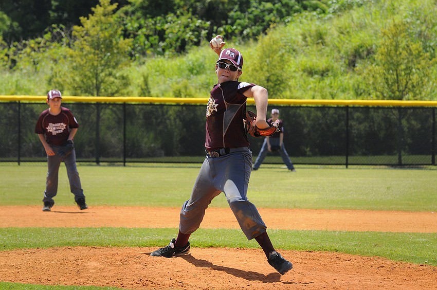 Matthew Vest got the call on the mound for the Braden River Little League Intermediate All-Stars during their game versus Manatee West June 27.