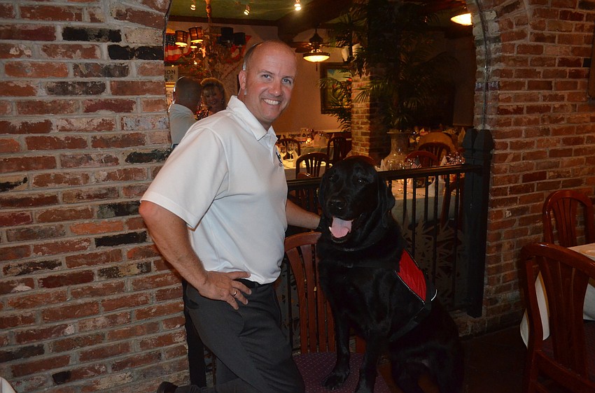 Denis Oliverio, of K9s for Warriors, with Winchester