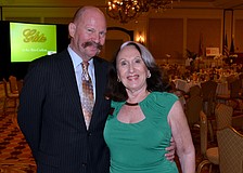 Doug Crossan and Chairwoman Marilyn Benzer