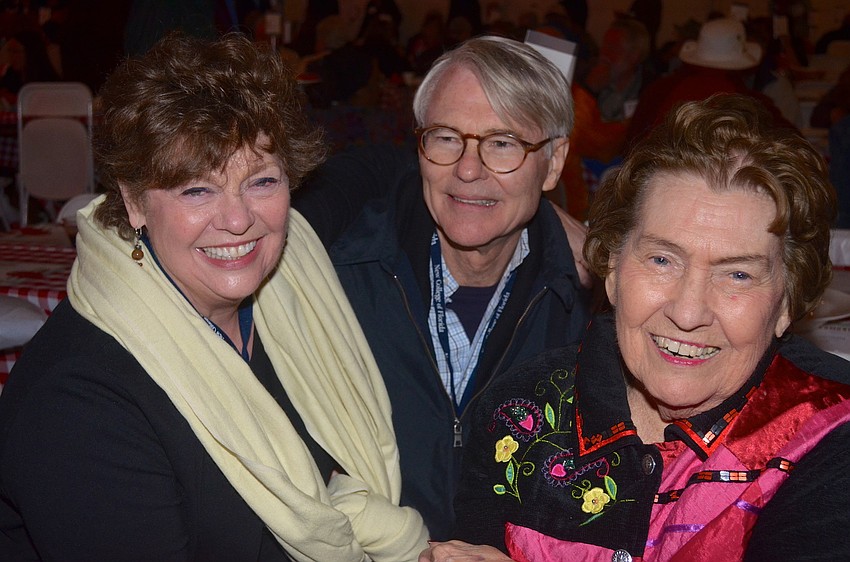 Ester Barazzone, Sam Black and Millie Ellis celebrated New Collegeâ€™s 50th anniversary reunion.