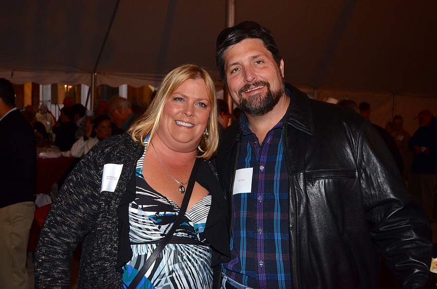 Kim Bendickson and John Diem enjoy the live music.