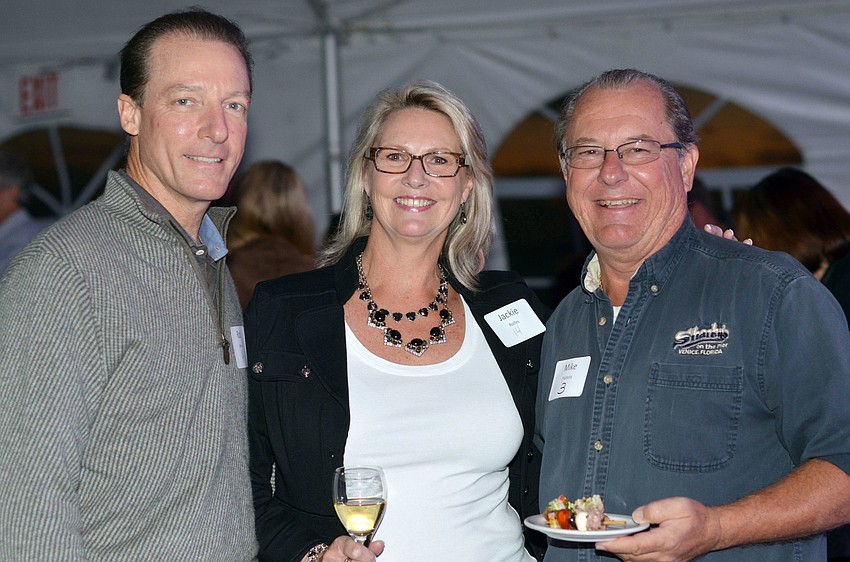 Rob Brown, Jackie Rolfes and Mike Pachota