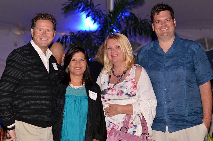 Jake and Angela Hartuigsen with Kara Pallin and Dan Morgan