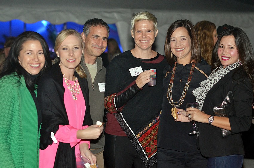 Kay Mathers, Stephanie Hannum, Jamie and Allison Lerario, Mary Pat Radford and Victoria Snyder