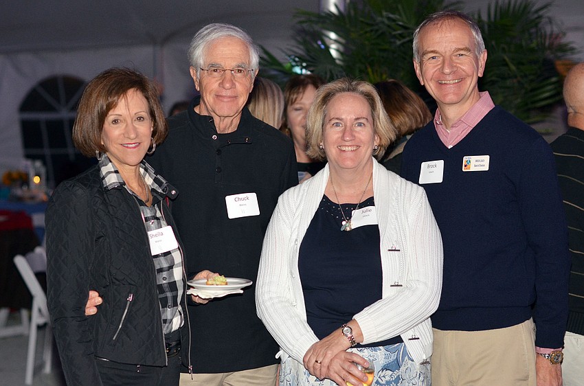Sheila and Chuck Wiess with Julie and Brock Leach