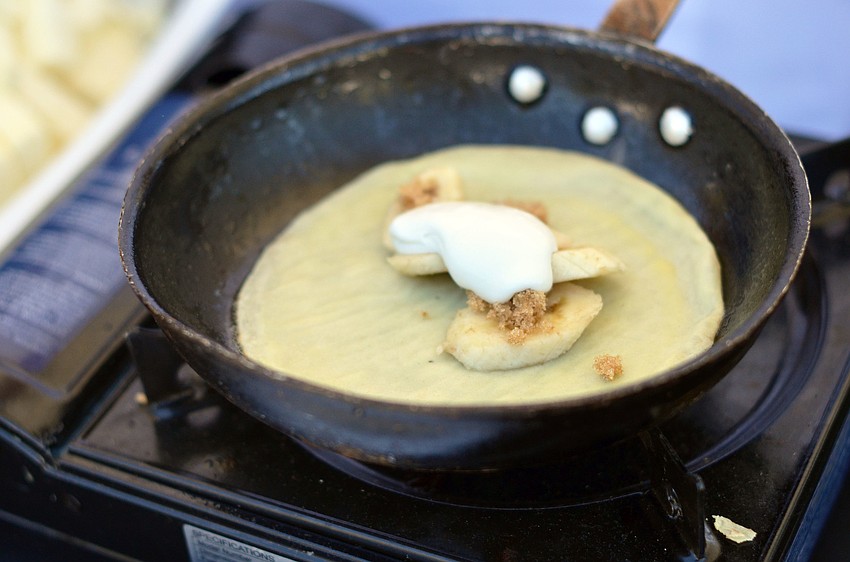 Mattisonâ€™s Bananas Foster crepes
