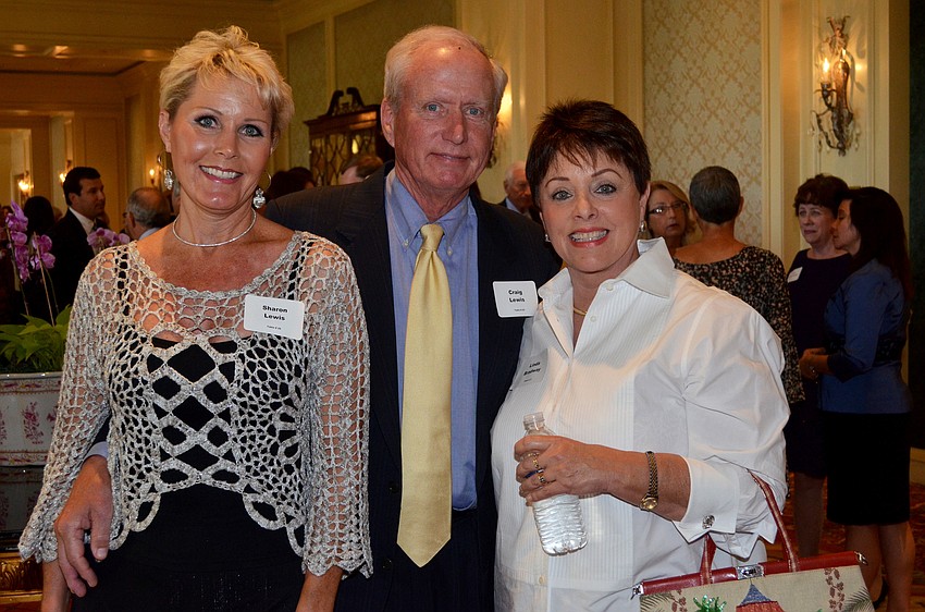 Sharon and Craig Lewis with Linda Bradway