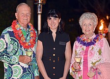 Don Burhart, Hermione Gilpin and Jo Ann Burhart
