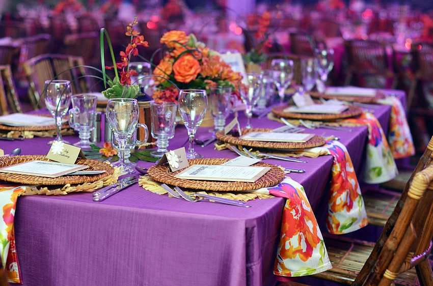 Nearly 100 guests gathered at a private home for Asolo Repâ€™s Starry Night Dinner I, highlighting the production of South Pacific.