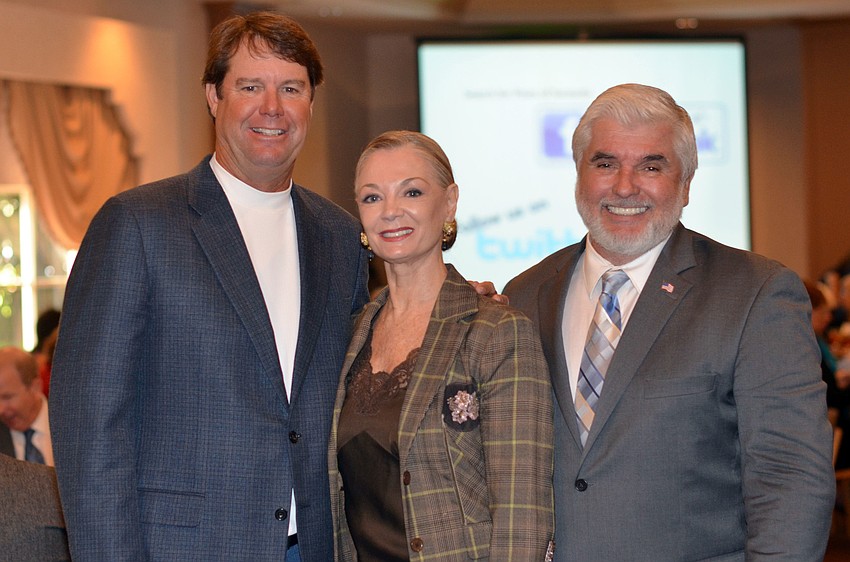 Panelists Paul Azinger, Jean Weidner Goldstein and Cliff Roles