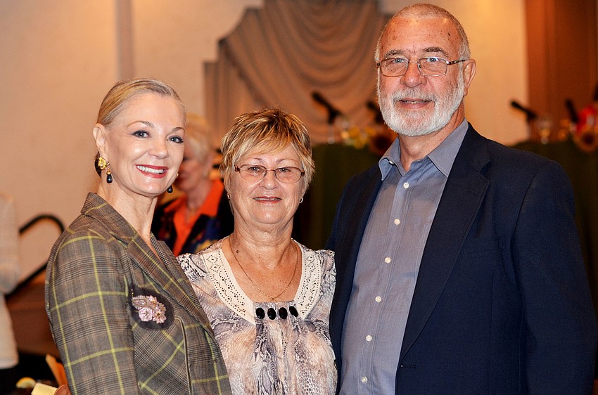 Panelist Jean Weidner Goldstein with cousins Sylvia and Anthony Carver