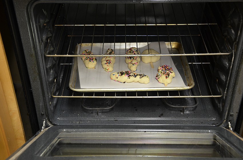 All the Challah breads are braided and baking!
