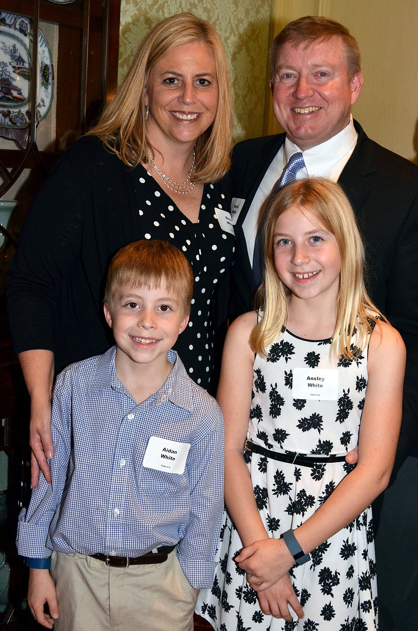 Stacy and David White with their children Aidan and Ansley White