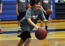 Fourteen-year-old Joe Kelley plays basketball for Sarasota Christian.